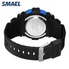 Smael Automatische Sport herren Uhr Top Marke Luxus 50m Wasserdichte Digitale Armbanduhren für Männliche 1423led Männer Casual Digital uhr Q0524