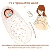 Sp￤dbarn sovs￤ckar f￶dda baby swaddle wrap kuvert 100%bomull 0-3 m￥nader filt Swaddling Sleepsack 211023