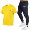 Designer 2021Neuer BMW M Herren Sommer-Trainingsanzug Freizeit-Sets T-Shirt + Hose Zwei Stücke Lässige Mode Männliche Sportbekleidung Fitnessstudio Markenkleidung Schweißanzug