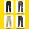 Cargo Pants Men's Spring Leisure Bunched Pants Korean Hong Kong Style Straight Leg Loose Nine Cent Pants Khaki 211119