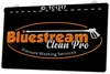 TC1217 Bluestream Clean Pro Servizi di lavaggio a pressione Insegna luminosa Incisione 3D a due colori