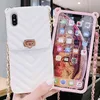 Fashion Wallet Case dla iPhone 13 12 11 Pro Max przypadki Crossbody za 13 12 7 8 6 plus XS XR Torebka Torebka Długa Łańcuch Karta Silikonowa Kieszeń