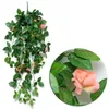 Artificial Hanging Rose Flowers Party Garden Decoration 7 Colors Eco-friendly Leaf Garland Plants Vine Leaves DIY For Home Wedding ZYY971