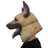 Djurmasker tysk herde latex hund huvudfull ansikte vuxen mask fancy drcosplay kostym prop halloween karneval masquerade x0803