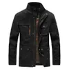 Automne hiver vestes hommes à manches longues col montant veste à glissière manteau hommes plus taille 3XL hommes vêtements d'extérieur Sreeetwear veste homme X0710