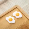 30Pcs Simulation Poached Egg Love Sandwich Flatback Resin Components Cabochon Fake Food Fit Phone Decoration DIY Scraobooking Acce274u