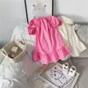 Gooporson Letnie ubrania dla dzieci moda krótki rękaw księżniczka sukienka cute party koreańskie maluch małe dziewczynki kostium vestidos q0716