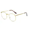 أزياء النظارات الشمسية إطارات 2021 Retro Women Eyewear Optics Optics Trend Metal Universal eyeglasses Myopia Men Gen Genses Frame