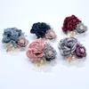 Bouquets para noivas Buquê de brocetas de broche de broche para meninas para dama de honra Corso de pulso Acessário de casamento