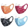 40 Designs 3D Ice Silk Cotton Face Mask Breathable Mouth Cover Anti-dust Pollution Protect Flower Fabric Sport Outdoor Party Mask DAA210