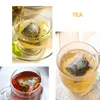 5,5 x 7cm Outil de sachet de thé vide non tissé avec chaîne Heal Sceller Filter Papier Filtre pour Herb Loose Tea Boireware