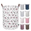 Foldable Storage Basket Portable Storage Bags Kids Toys Storage Bag Bins Printed Sundry Bucket Canvas Handbags Clothing Organizer Tote ZGY57