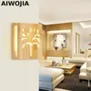 Wall Lamp Modern Lighting Wooden Bedroom Kitchen Mirror Light Cabinet Luminaria Lamparas Applique Dining Restaurant Sconce