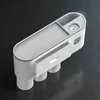Portaspazzolino Accessori per il bagno Set organizer Dispenser automatico di dentifricio Set di strumenti per montaggio a parete 211222