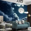 Romantische 3d landschap wallpapers mooie ruimte planeet muurschildering woonkamer slaapkamer thuis schilderij wallpapers