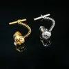 Pins Brooches High Quality Fashion New Tie Clip Broach Jewelry Luxury Ball Metal Brooch Lapel Pin for Men Shirt Suit Accessories HKD230807