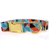 6 Colors British Style Pet Cat Dog Collars Comfortable Colorful Adjustable Collar Alloy Buckle Laser Engraving Fadeproof Sublimation Printing Designer