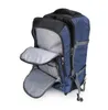 Rugzak op wielen voor op reis Waterbestendige damestrolleytassen Nylon tas Wielen Bagage Rollende koffer Duffel