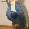 Denim Shorts Dames Hoge Taille Zomer Dameskleding Harajuku Smart Casual Basic Fashion Jeans Koreaanse stijl 210719