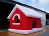 Xmas uppblåsbar Santa's Grotto/ Christmas House/ Holiday Cabin Tält för uteservering