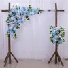 Decorative Flowers & Wreaths 50cm Wedding Flower Wall Row Pography Display Supply Silk Peonies Rose Artificial Decor Iron Arch Backdrop