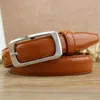 Belts Candy Color Metal Buckle 2.2CM Width Casual For Women PU Belt Female Straps Waistband Cummerbund Apparel Accessories