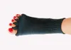 Sportsokken 2 paren gebreide vijf vinger teen vrouwen correctie bunies ademend antislip zweet absorptie volwassenen open tenen yoga