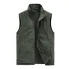 Men's Vests 2021 Winter High Quality Warm Vest Classic Casual Sleeveless Fleece Jacket Male Brand Waistcoat Double-sided
