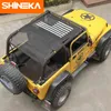 Shineka obejmuje Jeep TJ 1997-2006 Top Sunshade Mesh Car Cover Trunk Dachowy Bagażnik UV Ochrona przed Wrangler TJ