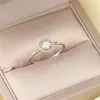 Bagues de cluster incroyable opale pierre pour femmes couleur argent rond midi bague cadeau filles bijoux de mode R848