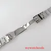 Watch Bands No Logo Oyster Jubilee 316L Stainless Steel 20mm Width Bracelet Folding Clasp Polished Center Wristwatch Accessories8662989