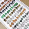 10 colors Fashion natural stone rings solitaire Ring hand ornaments Mixed styles Jewelry Gift