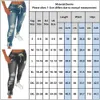 Pantalones largos de mezclilla con cordón para mujer, pantalones vaqueros rasgados con agujeros rotos, pantalones vaqueros ajustados para mujer, bolsillos ajustados, lápiz de longitud completa informal 210809