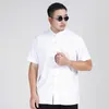 Plus size 7xl 8xl 10xl verão tang terno homens camisa de manga curta chinês tradicional 4 cores soltas casuais masculinos kung fu camisas 210628