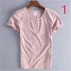 Summer Men's V-neck Short Sleeve T-Shirt Slim Cotton Sweatshirt Tide Brand Casual Half Clothes Wild 210420