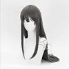 Rascal Does Not Dream Of Bunny Girl Senpai Sakurajima Mai Cosplay Wigs Synthetic Hair Long Straight Gray 80cm Y0913