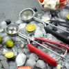 304 Paslanmaz Çelik Kalınlaşmış Dondurma Scoop Araçları Yapışmaz Kaşık Meyve Topu Kazıcı Çerez Kepçe Yığın Kalıp Baller Tatlı Kek Kaşık Mutfak Bar DIY ZL0630