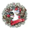 クリスマスの装飾の木の回転彫刻列車ペースト窓のステッカー冬の家の装飾