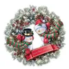 Christmas Decorations Tree Rotating Sculpture Train Paste Window Stickers Winter Home Decoration