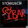 Decorazione per feste LED BAR Neon Sign Light per KTV Snack Shop Decor Juice Letter Lamp Tube Christmas Wall