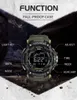 Oglądaj Mężczyźni Zegar Elektroniczny Digital Sports Wojskowy Luksusowy Chronograf Stopwatch Tactical 50 Waterproof Multi-Function Wrist Watch G1022