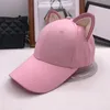 O novo boné de beisebol de orelhas de gato para mulheres e menina feitos de chapéu fofo feminino