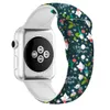 32色クリスマスプリントシリコンバンドIWATCHブレスレットストラップ用Apple Watchシリーズ7/6/5/5/4/4/2 SE 40 41 44 45mmウォッチバンド