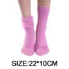 Women's Winter Socks Plus Velvet Thickened Warm Cotton Snow Socks Solid Color Tube Socks Bed Floor Sock Home Slipper