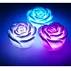 7 color changing led light toys Romantic rose flower shap lamp flashing light for Valentines day gift wedding bithday decoration