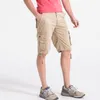 Été Hommes Casual Coton Lâche Camouflage Armée Cargo Shorts Long Militaire Camo Baggy Plus Taille Mâle Coloré Tactique Shorts 210518