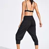 Women Two-piece Tracksuit Gym Outfit Spaghetti Strap Sexy Bra With High Waist Cropped Trousers Set Workout Running Sportswear Yoga