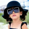 Fashion boys girls Sunglasses children Beaded sun eyeglasses plastic frame glasses Kids sunblock Casual outdoor goggles B092