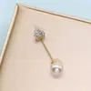 Pins, broscher 6pieces set mode pärla brosch söt kreativ fast kläder kristall dekorativ för kvinnor anti-exponering hals spänne