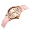 Julius Watch Ol Dam Business Watch Roma Number Quartz-Watch Leather Band Mode Kvinnors Klocka 30m Vattentät Reloj Ja-1082